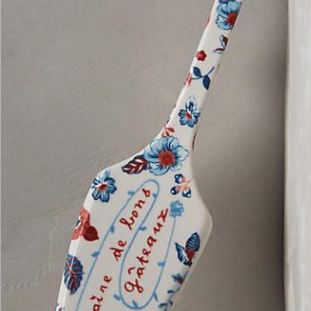 Anthropologie Nathalie Lete Cake Pie Server Stoneware French Country